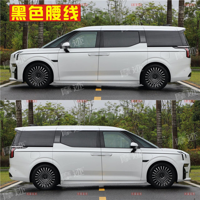 Suitable for ZEEKR 009 car body gold waistline stickers modified car stickers pull flowers personalized special decorative color strips