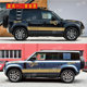 Suitable for Land Rover New Defender car stickers 110/90 body stickers modified to decorate car stickers side skirt color strips