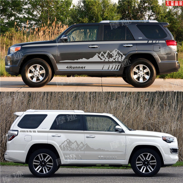 Suitable for Toyota Super 4RUNNER car stickers, personalized modified body color strips, waistline, off-road mountain stickers