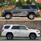 Suitable for Toyota Super 4RUNNER car stickers, personalized modified body color strips, waistline, off-road mountain stickers