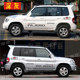 Suitable for Cheetah Feiteng car stickers, black King Kong Q6 body modification, Pajero letter stickers, color strip stickers