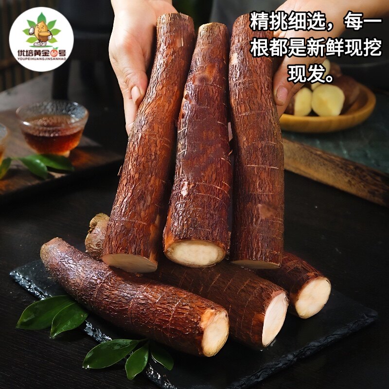 黄心木薯新鲜黄肉木署现挖广西特产农家当季面包板栗红薯糖水店