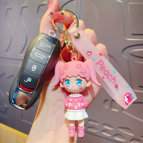 Изысканный брелок, мультяшные ключи от машины, подвеска, рюкзак, украшение на сумку для ключей