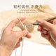 Sandalwood crochet set ຄົບຊຸດຂອງເຄື່ອງຖັກດ້ວຍມື DIY wool crochet tools ໄມ້ທໍາມະຊາດ handles storage bag hook scarf