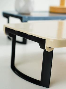 日本进口迷你折叠桌子可携式户外露营小茶几车载烧烤桌宿舍床上桌