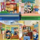 Crayon Shin-chan Happy Base Amusement Park Kindergarten Toy Store Assembly Fun High Building Block Ornament Birthday Gift