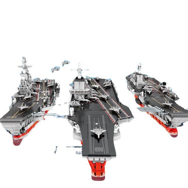 Three Ships Building Blocks Toy Puzzle Assembling Boys and Children Intellectual Development Brain-Using Large Particle Adult Version Model