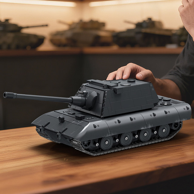 Leyi E100 heavy tank armored vehicle military assembly model educational fun high building block toy gift new model