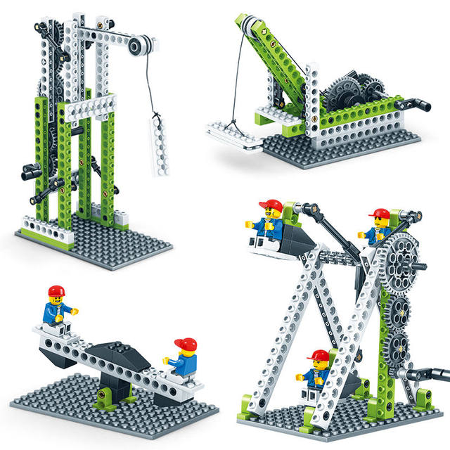 Gear building block programming robot assembly technology