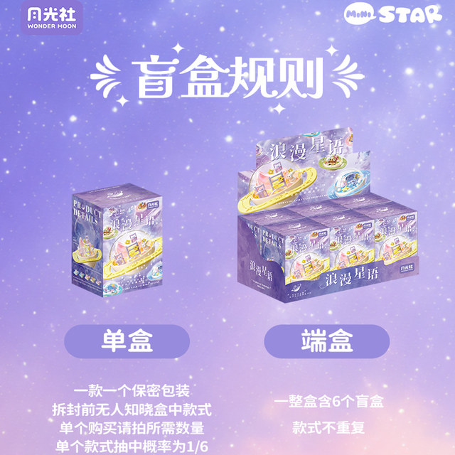 Yueguangshe creative fingertip ring blind box series diy handmade assembly fun high toy building blocks girl gift