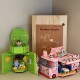 Area-X Fun High Building Blocks Crayon Shin-Chan Game Set Toy Box Cat Bus Assembly Toy Ornament Gift