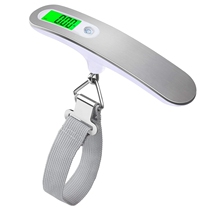 Portable high-precision luggage scale 50kg electronic hand scale delivery package says suitcase tourist pound weighing home