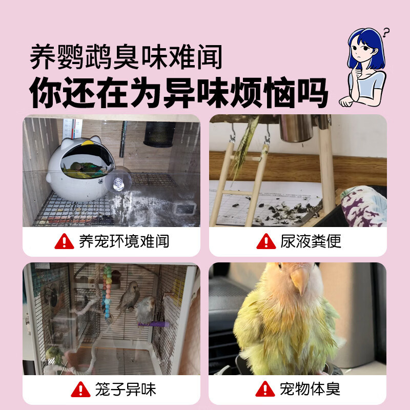 鹦鹉除味凝胶盒鸟窝除臭去异味粪臭味鸟笼消臭剂鹦鹉用品体外除臭,淘宝优惠券,粉丝福利购,淘宝优惠卷