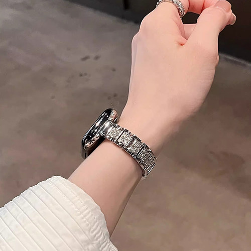 适用于vivo watch gt2表带金属满钻vivowatch5新款watch3智能手表链蓝牙版vivowatchgt手表带女款iqoowatchgt - 图2