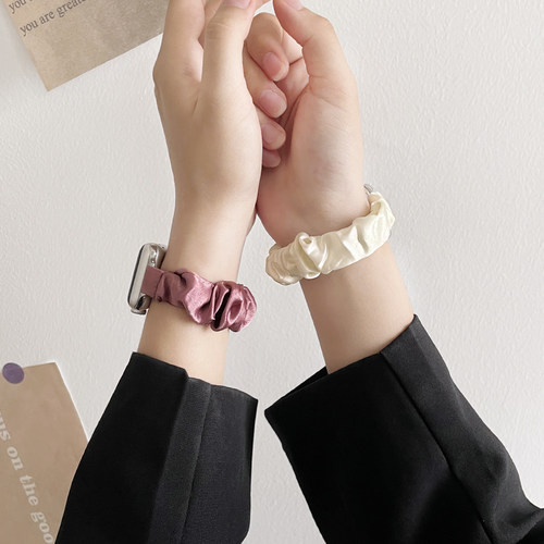 适用iwatchs8表带新款s9发圈s7苹果手表s6s5手表带iwatchse夏天女生s4女款applewatchs8小众iPhonewatchse2 - 图3