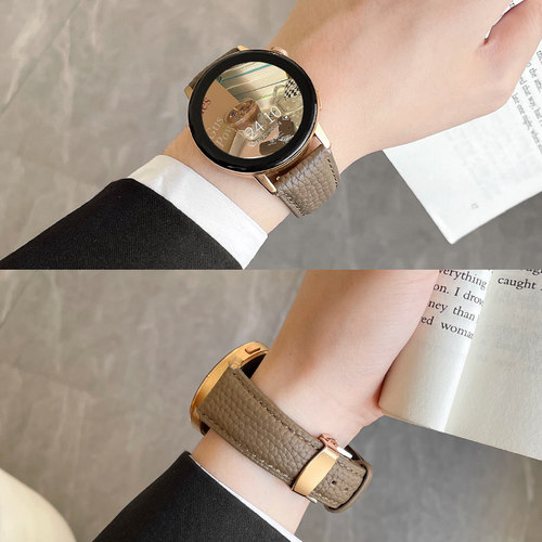 适用华为gt4gt3手表带新款gt5/6腕表真皮watchgt2女款智能手表链watch3手表带gt1女款4pro高级感荣耀女士41mm - 图0