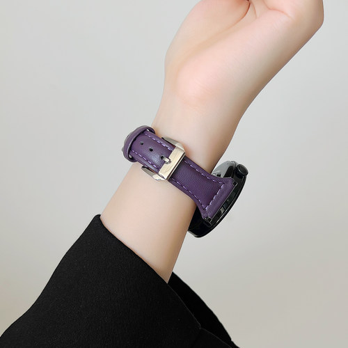 适用华为watch gt6手表带新款真皮watchgt5智能运动手表链watch4高级女款系列5pro专用高端腕表带3/2女士精致 - 图3