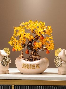 金元宝摇钱树装饰品摆件