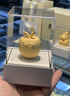 铸金999圣诞节平安夜礼品金苹果小熊摆件一手货源有量有价可代发