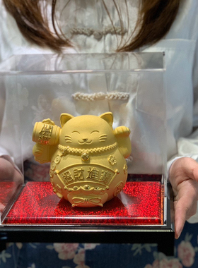 铸金999招财猫金摆件原创设计一手货源实体店供各珠宝大咖渠道商
