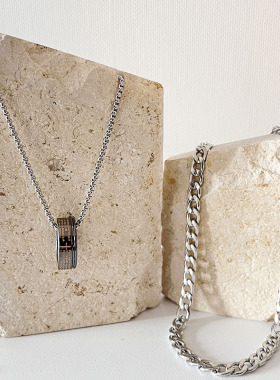 其他钛钢钛钢蛇骨链男女街头项链