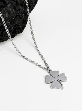 IAMACC四叶草吊坠项链女毛衣链