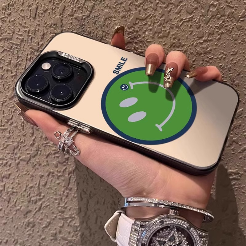 简笔画笑脸适用苹果16promax手机壳新款彩绘iphone15pro保护套简约14plus硅胶13防摔12磨砂11高级感轻奢潮牌