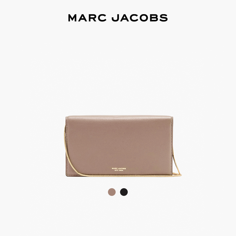 【折扣】MARC JACOBS MJ 迷你羊皮革纯色手拿包钱包链条包 - 图0