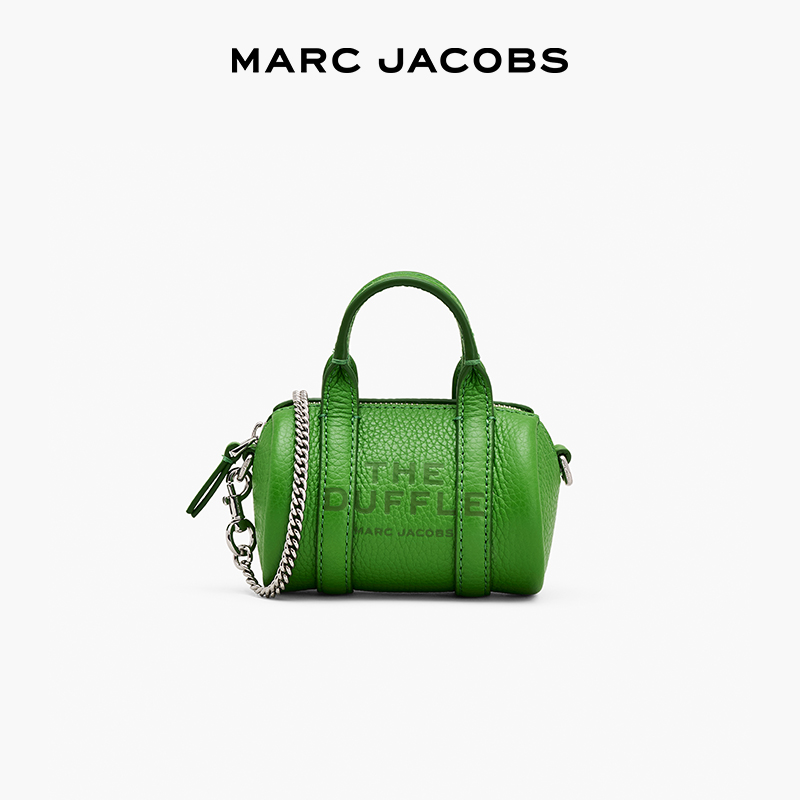 【新品】MARC JACOBS NANO DUFFLE MJ 迷你牛皮链条斜挎包圆筒包 - 图1