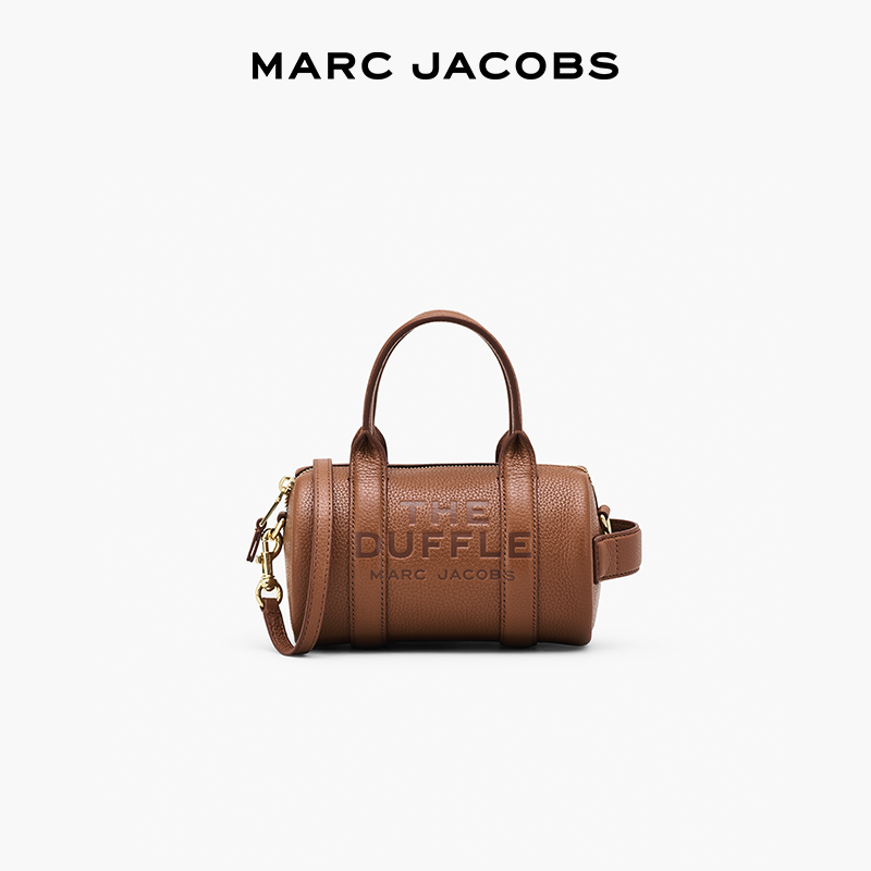 MARC JACOBS 迷你牛皮单肩斜挎圆筒包波士顿包