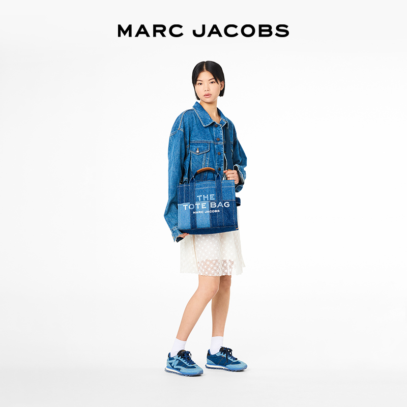 【爆款新品】MARC JACOBS MJ TOTE中号丹宁牛仔拼接松弛感托特包-图3