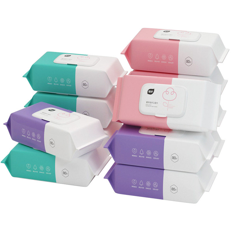植护湿巾纸新生宝宝家庭实惠大包装 植初家居湿巾