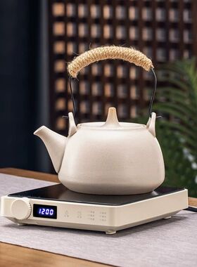 围炉2024薄款方形电陶炉小型煮茶炉迷你家用养生茶炉智能定时保温