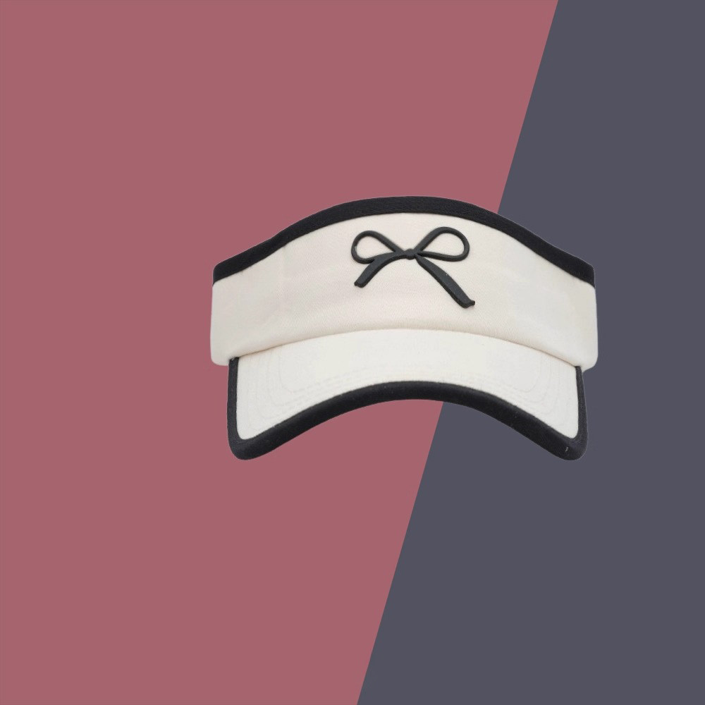 Classy key新加坡设计师联名款运动防晒鸭舌帽子蝴蝶结遮阳空顶帽,淘宝优惠券,粉丝福利购,淘宝优惠卷