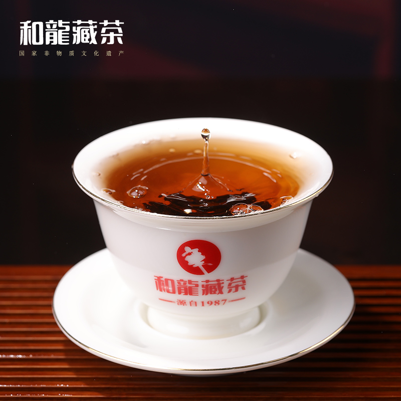 养生茶马黑金竹条雅安特产藏茶陈年高山茶叶熟茶送礼盒装2550g - 图2