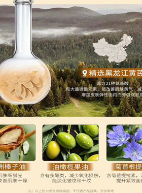 NCCU黄芪抗皱紧致素颜淡纹保湿补水弹嫩面霜轻肌去黄年轻塑颜气色
