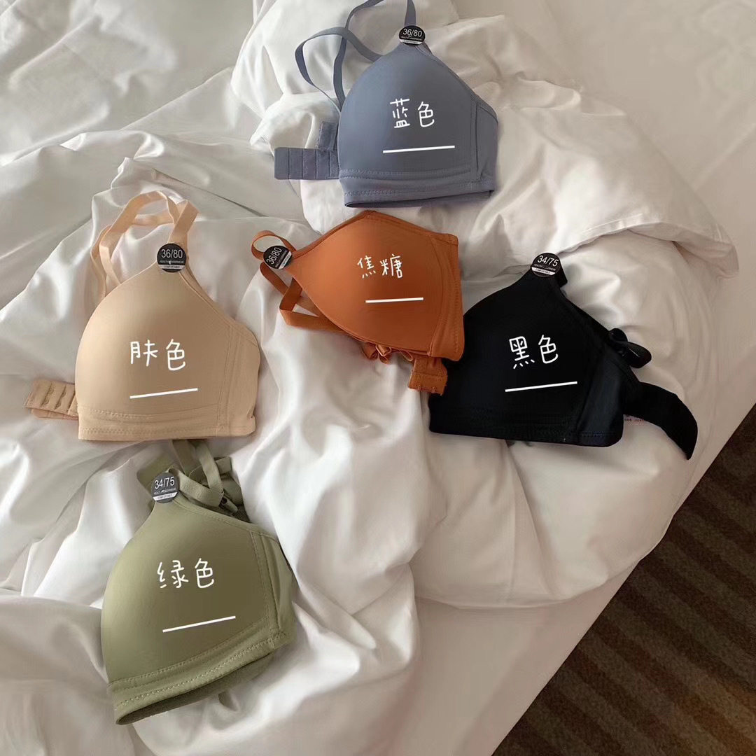 织博士抖音同款法式三角杯薄款裹胸 织博士文胸
