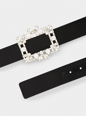 【24期免息】Roger Vivier/RV配饰Broche Vivier饰扣复古腰带