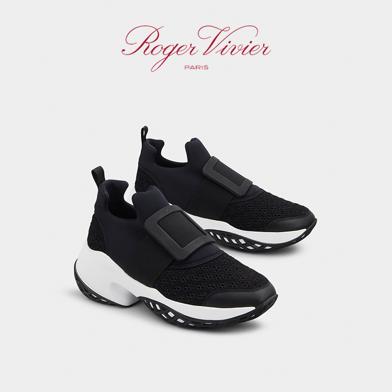 【24期免息】Roger Vivier/RV女鞋Viv Run方扣圆头休闲老爹鞋 - 图0