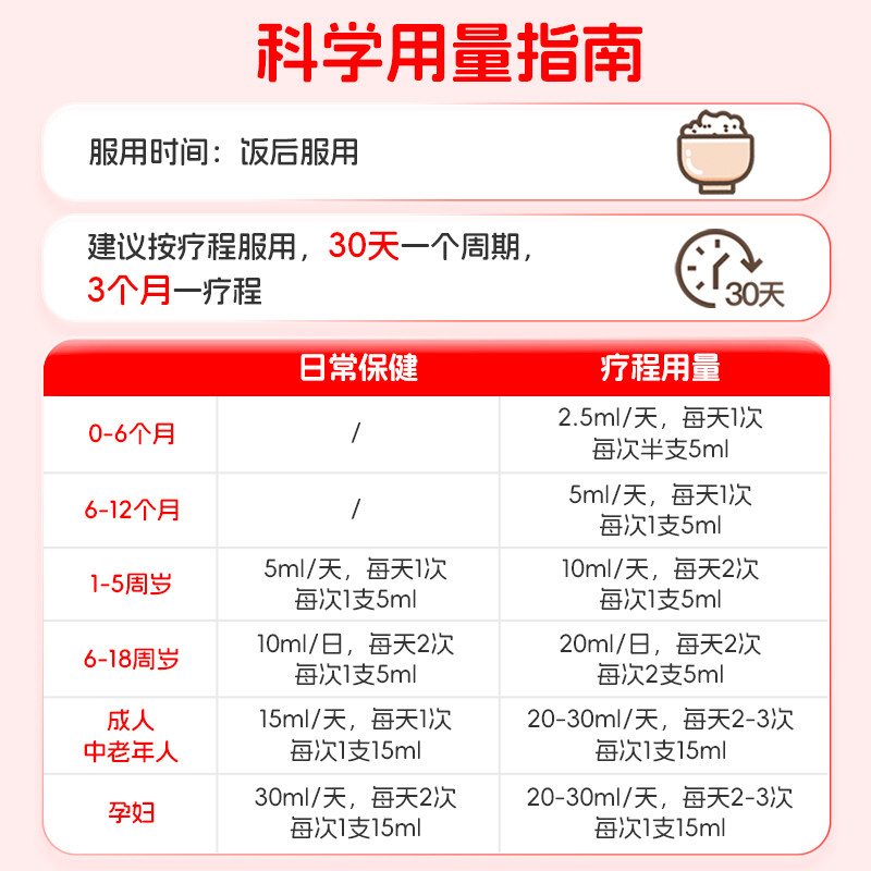 999澳诺高锌钙口服液补钙锌儿童液体钙升级儿童口服液婴儿成人5ml