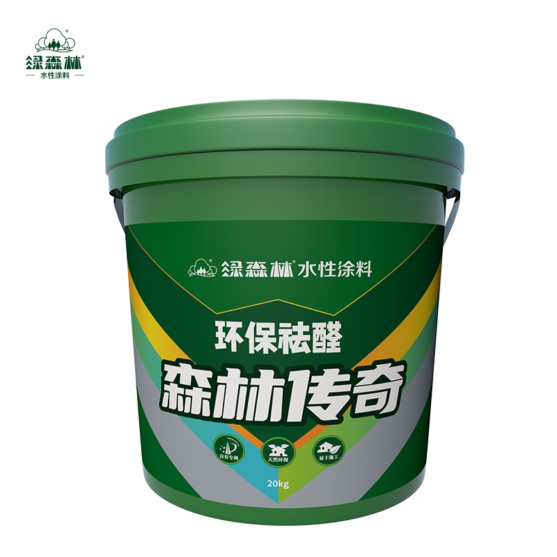 绿森林硅藻泥 水性涂料 家用自刷背景非乳胶漆 森林传奇20kg