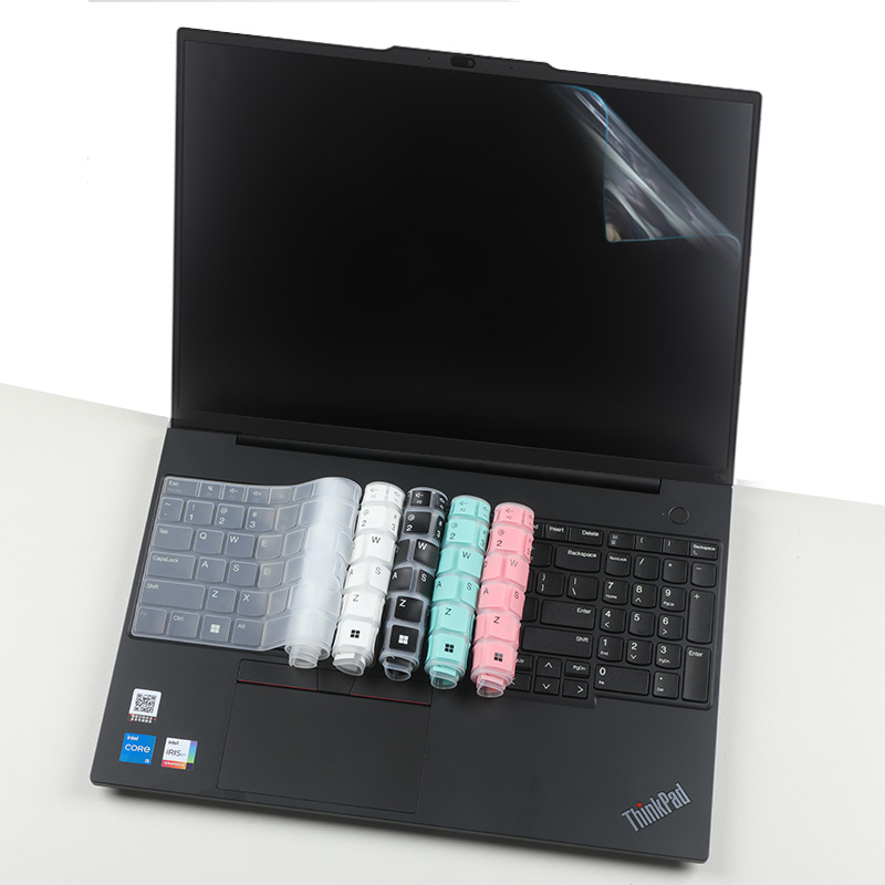 德立兴笔记本键盘膜适用于Thinkpad E16 2023款电脑键盘保护膜防水防尘套16寸屏幕膜钢化膜宽屏16：10屏保