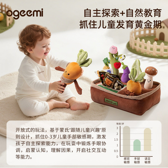 Chimibiao radish toys baby can bite 6 months old babies 0-1 years old or older to draw paper early education and education children