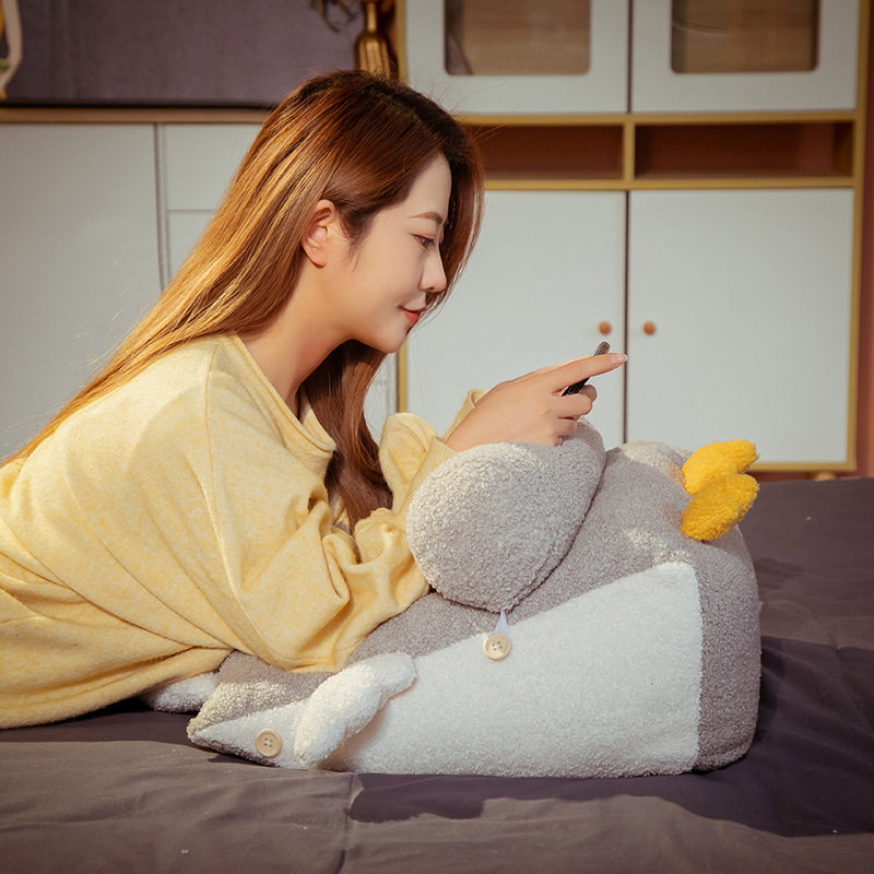 可爱大鹅床头大靠垫沙发腰枕三角大靠背床上宿舍靠枕垫榻榻米女生,淘宝优惠券,粉丝福利购,淘宝优惠卷
