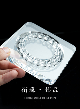 原矿巴西白水晶圆珠单圈手串