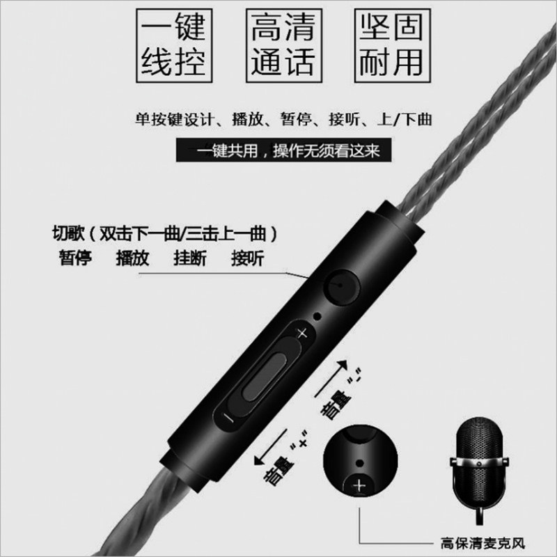 通用安卓耳机手机音乐可爱男女游戏运动带麦K歌入耳式重低音学生,淘宝优惠券,粉丝福利购,淘宝优惠卷