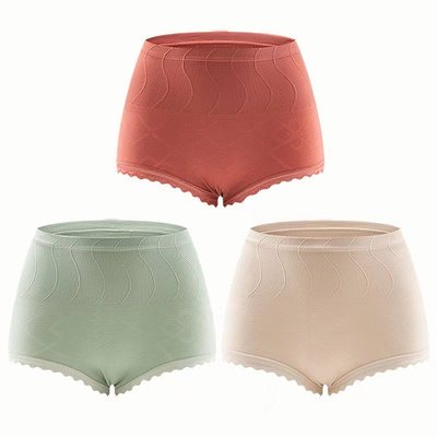 内裤女士抑菌裆石墨烯抗菌产后高腰提臀大码舒适夏季透气三角裤头