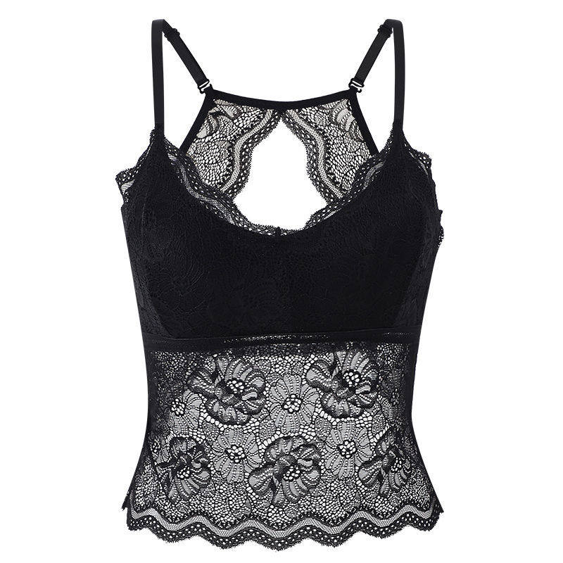 美背吊带女夏装新款性感v领打底衫 花衣束抹胸