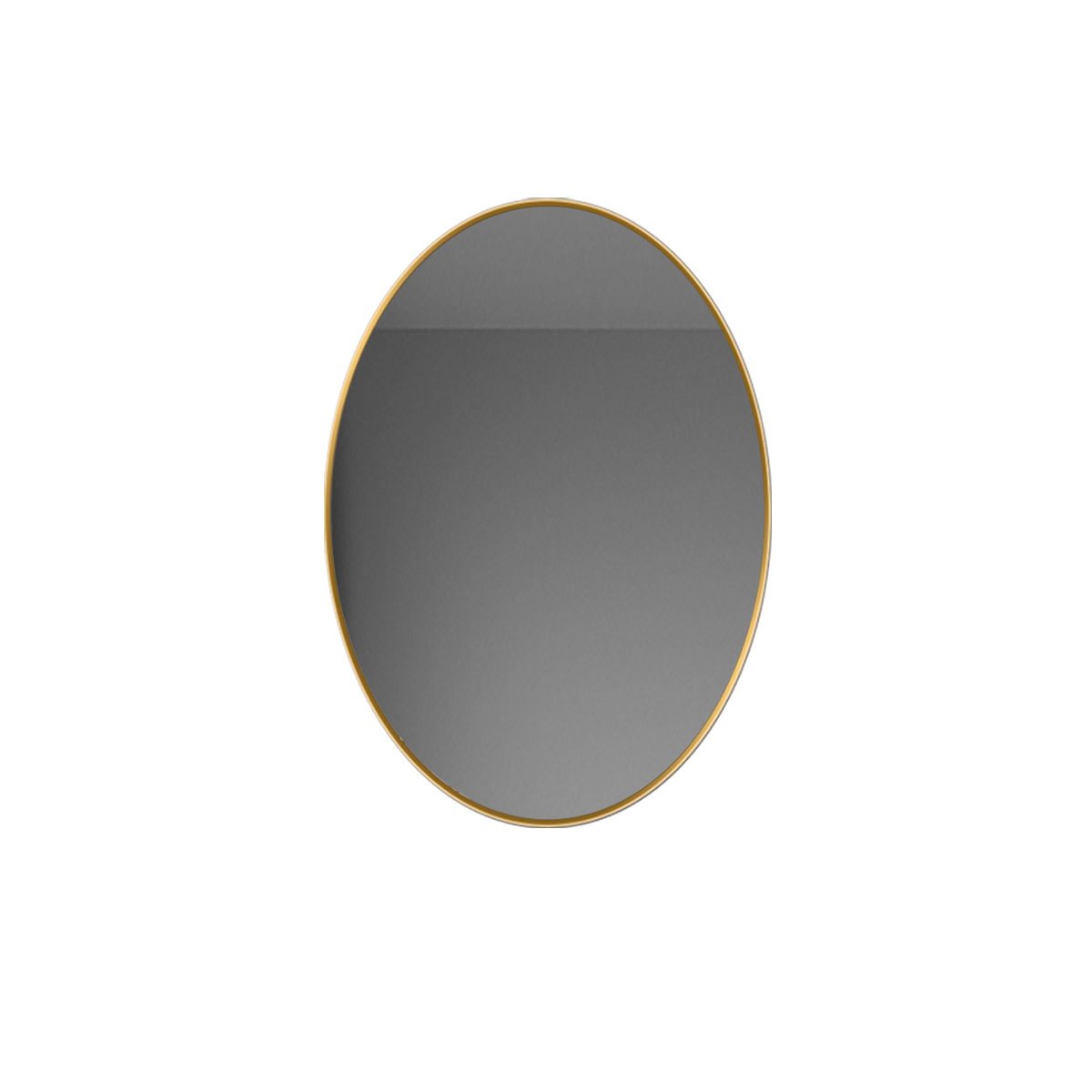 椭圆形铝合金框浴室镜卫生间无边框免打孔壁挂高清镜子化妆梳妆镜 - 图3