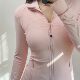ພາກຮຽນ spring ແບບໃຫມ່ stand collar slim slimming ເຄື່ອງນຸ່ງຫົ່ມ Yoga